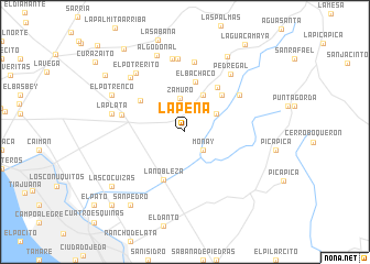 map of La Peña