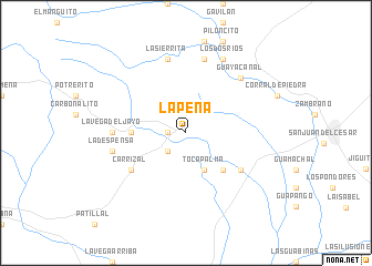 map of La Peña