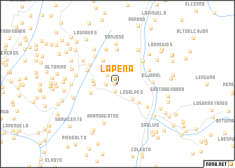 map of La Peña