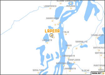 map of La Pena