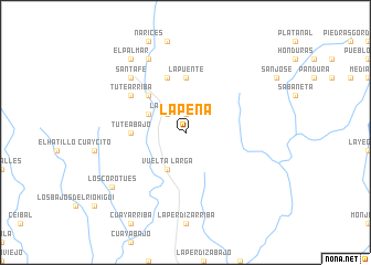 map of La Peña