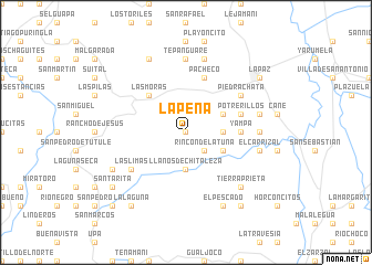 map of La Peña