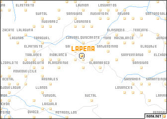 map of La Peña