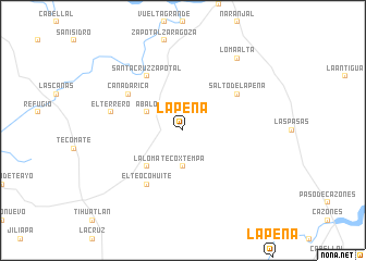 map of La Peña