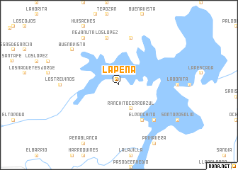 map of La Peña