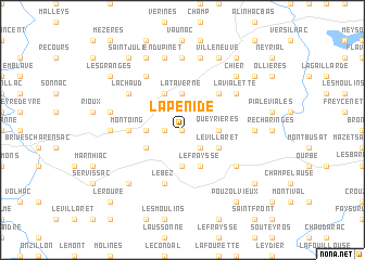 map of La Pénide