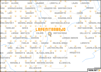 map of La Peñita Abajo