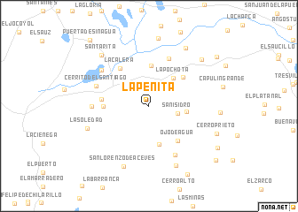 map of La Peñita