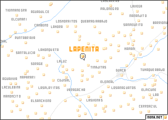 map of La Peñita