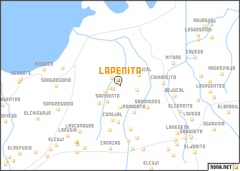 map of La Peñita