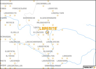 map of La Peñita