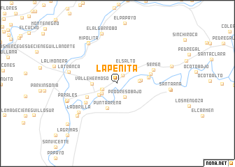 map of La Peñita