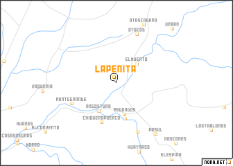 map of La Peñita