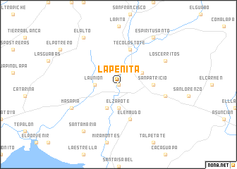 map of La Peñita