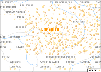 map of La Peñita