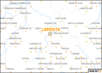 map of La Peñita