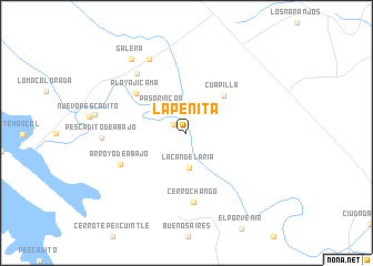 map of La Peñita