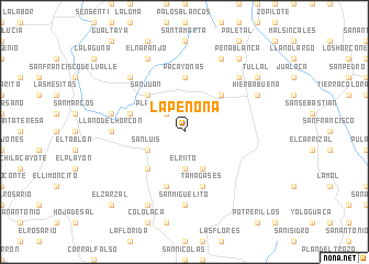 map of La Peñona