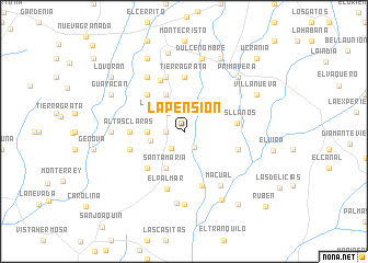 map of La Pensión