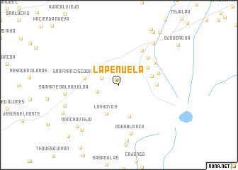 map of La Peñuela