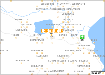 map of La Peñuela
