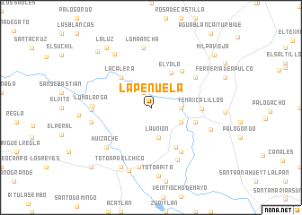 map of La Peñuela