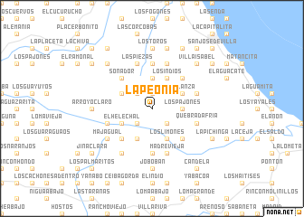 map of La Peonía
