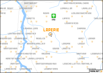 map of La Pépie