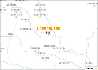 map of La Peraleña