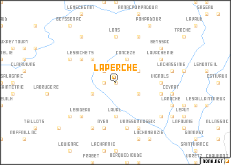 map of La Perche