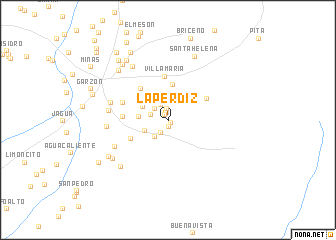 map of La Perdiz