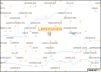 map of La Perdriais