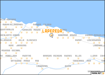 map of La Pereda