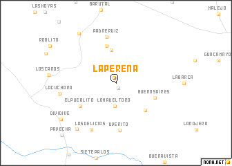 map of La Pereña