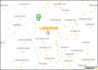 map of La Pereña