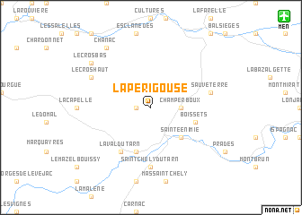 map of La Périgouse