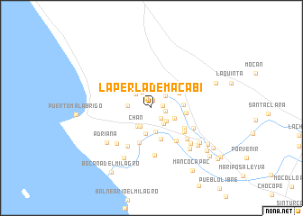 map of La Perla de Macabí