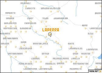 map of La Perra