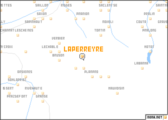 map of La Perreyre