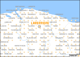 map of La Perrière