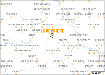 map of La Perrière