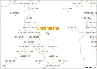 map of La Perrière