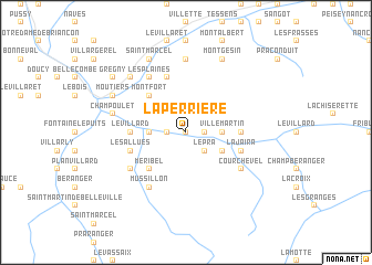 map of La Perrière