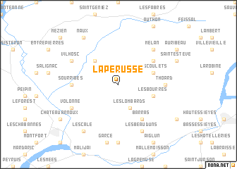 map of La Pérusse