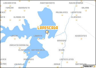 map of La Pescada