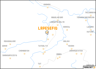 map of Lap-e Sefīd