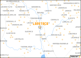 map of La Petaca