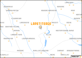 map of La Petite Age