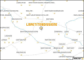 map of La Petite-Boissière