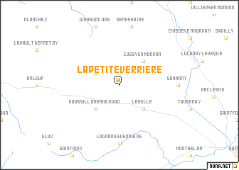 map of La Petite-Verrière